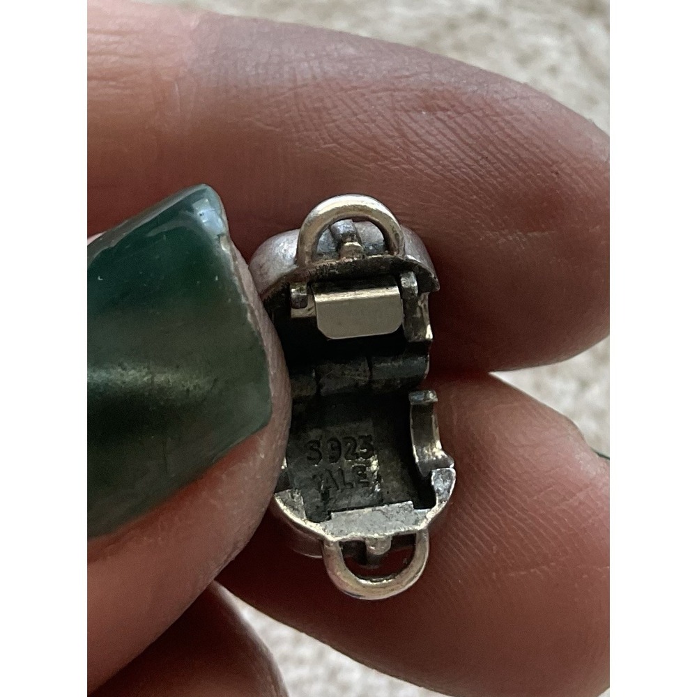 retired sterling silver ALE 925 Pandora "Purse" clip charm - Picture 4 of 8